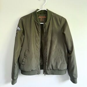 Kid’s Olive Joe Fresh Butterfly Bomber Jacket